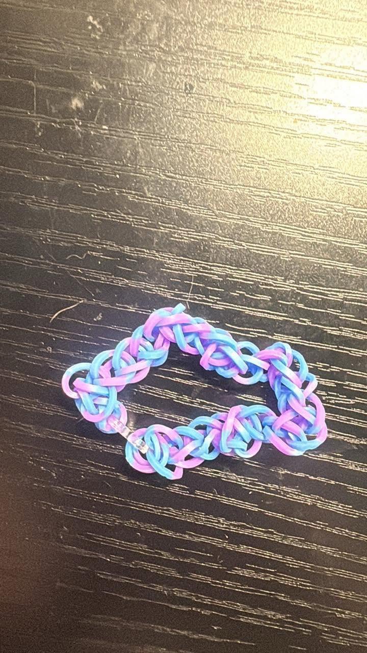 Purple and blue bracelet