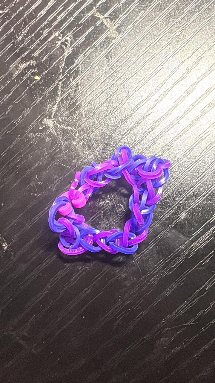 two different shapes of purple