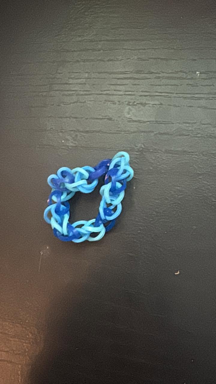 Lite and dark blue bracelet adult size