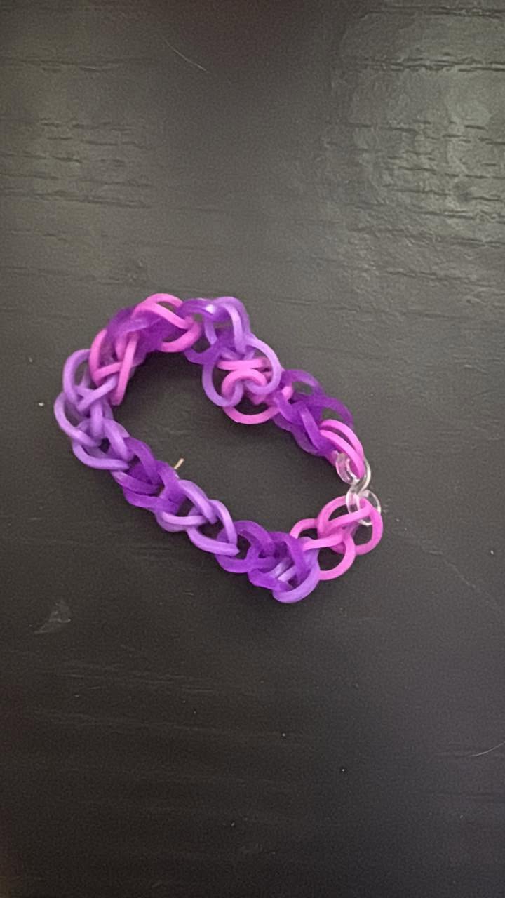 Three shades of purple