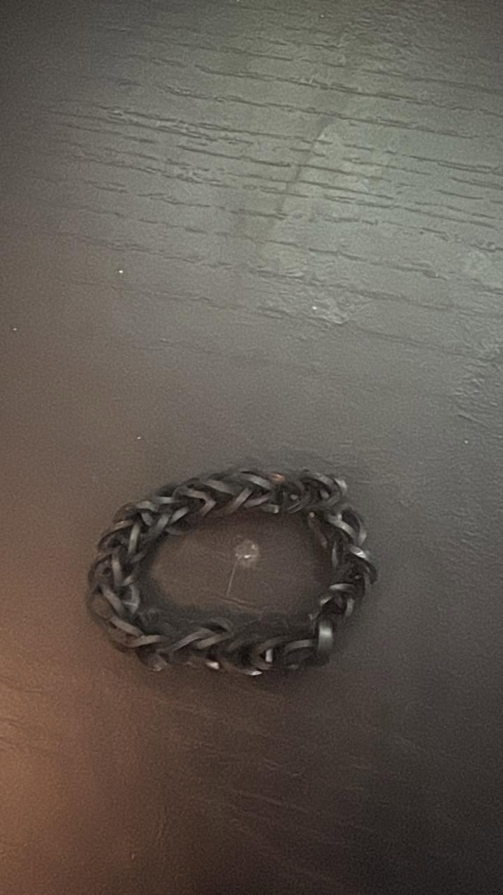 all  black bracelet.