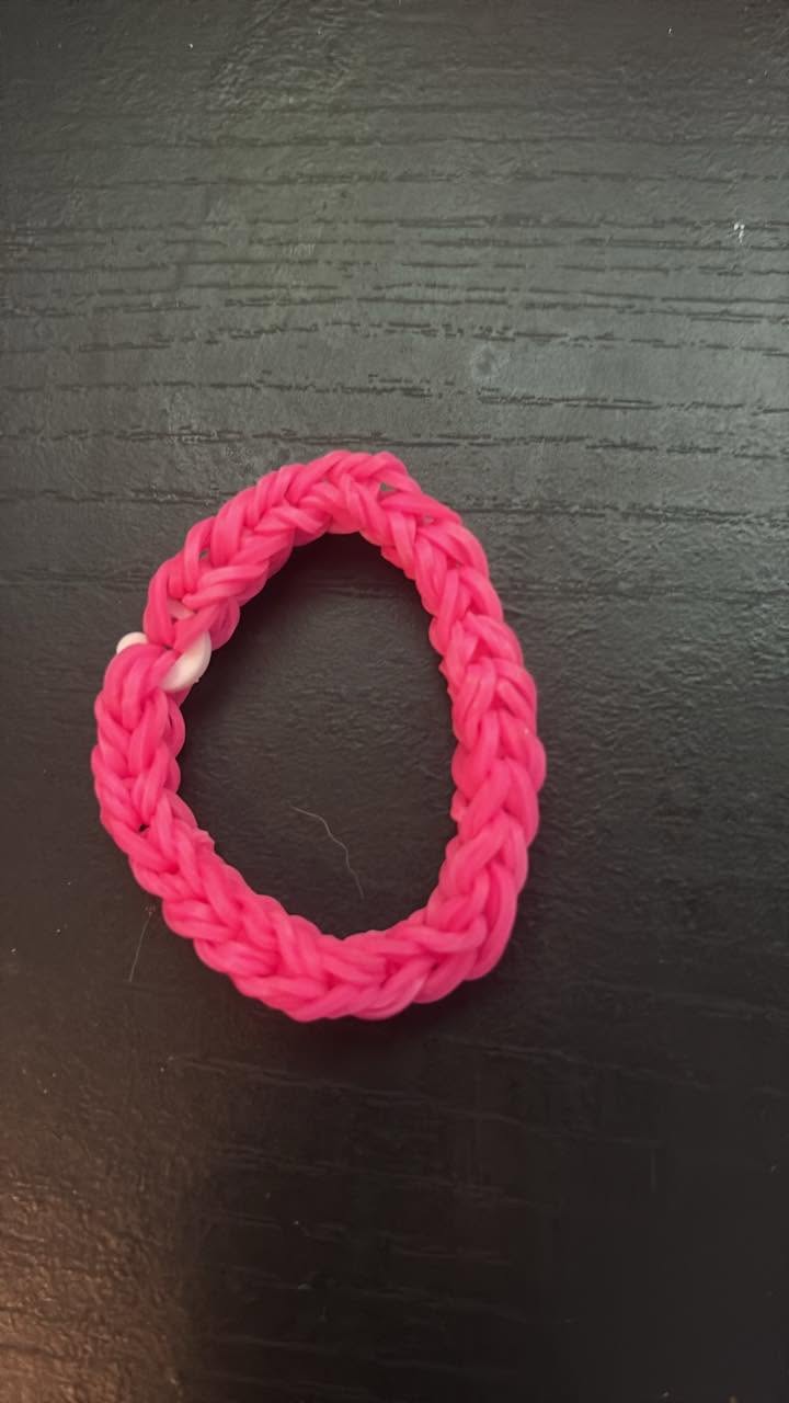 Pink double band bracelet